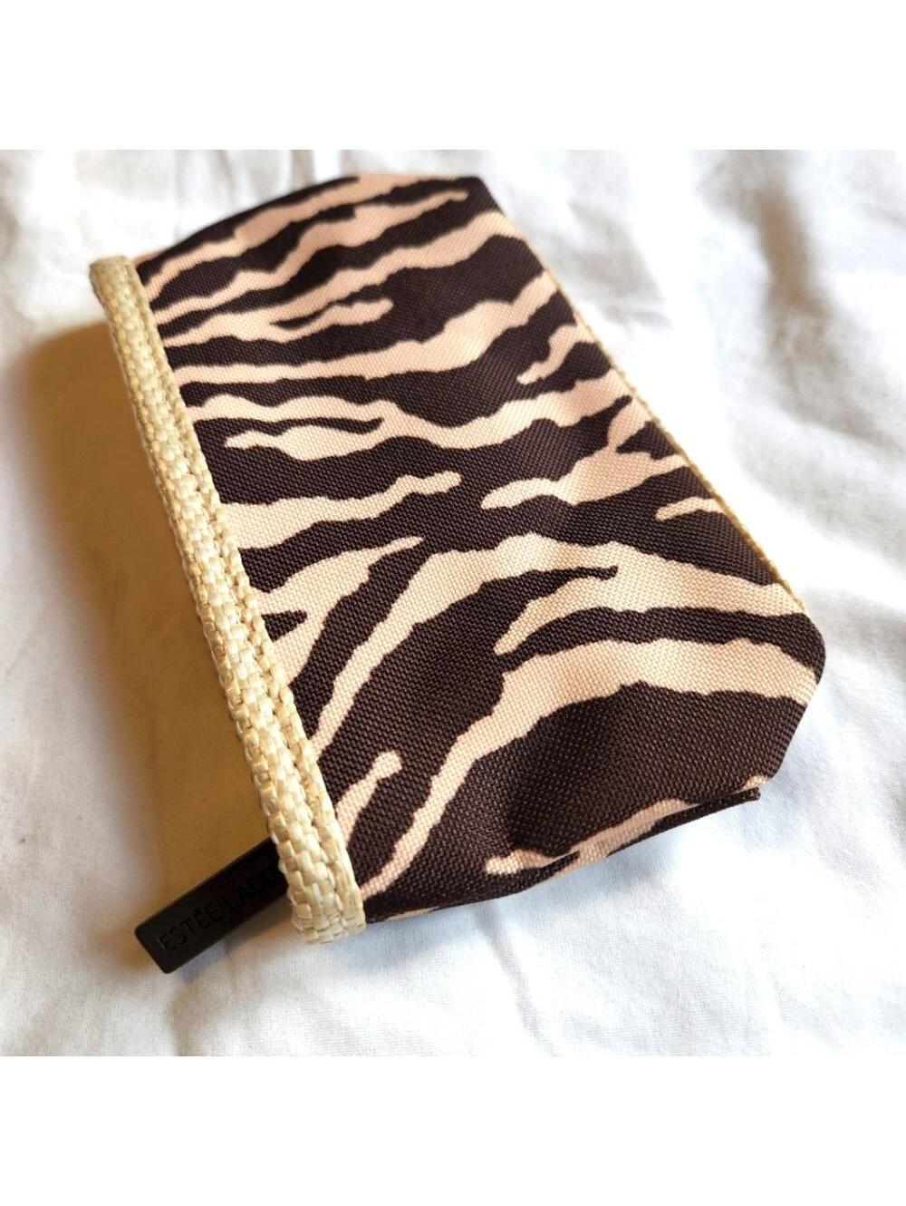 Estee Lauder Zebra Print Cosmetic Bag